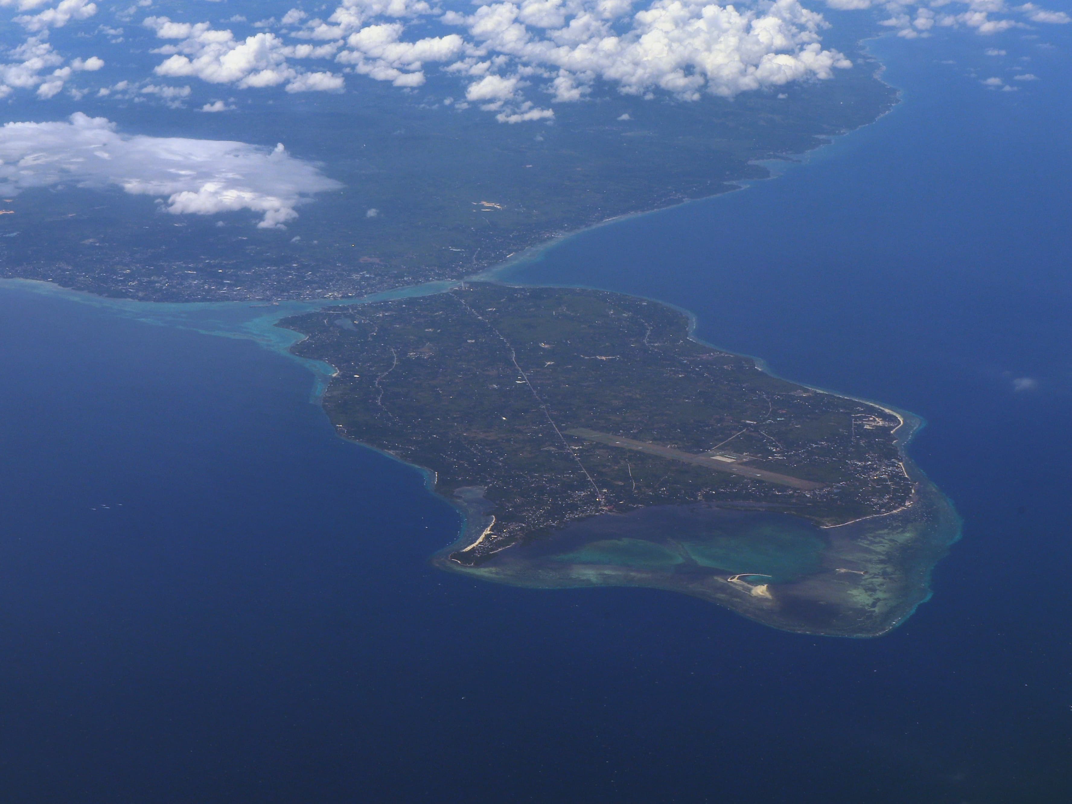 Aerial view of Panglao Island, Bohol